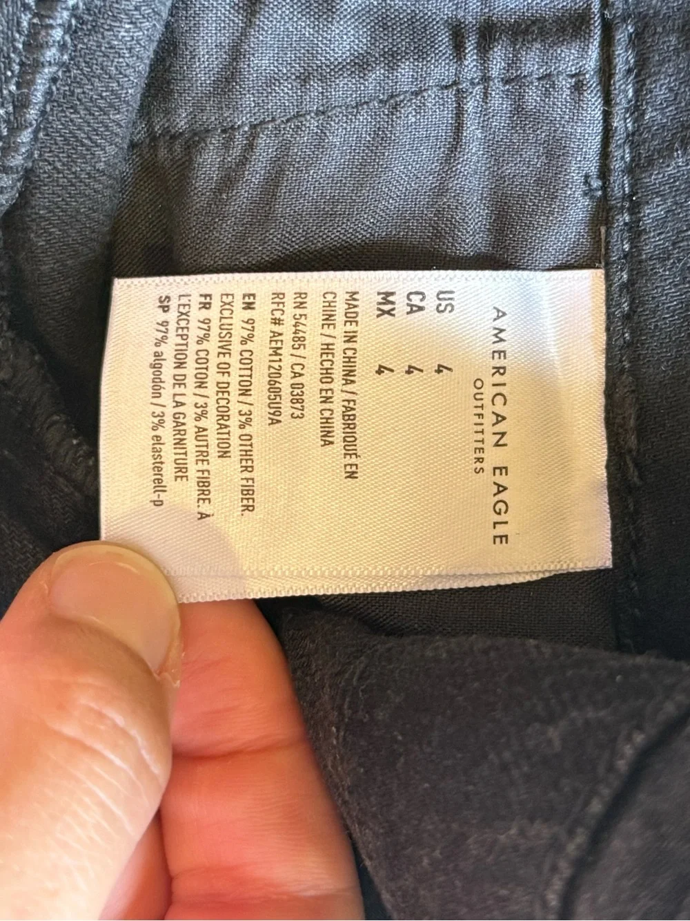 American Eagle High-Waist Black Mom Shorts